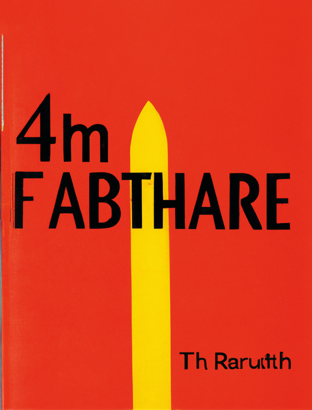 Michel Dufour’s cover for the book Fahrenheit 451.