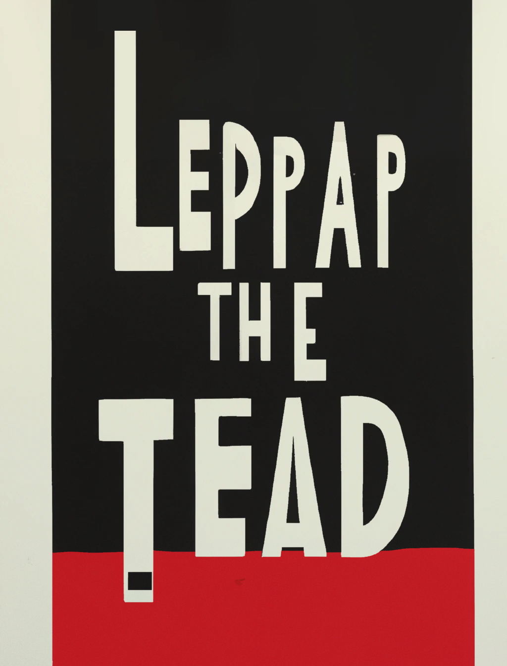 Michel Dufour’s cover for the book “The Leopard”.