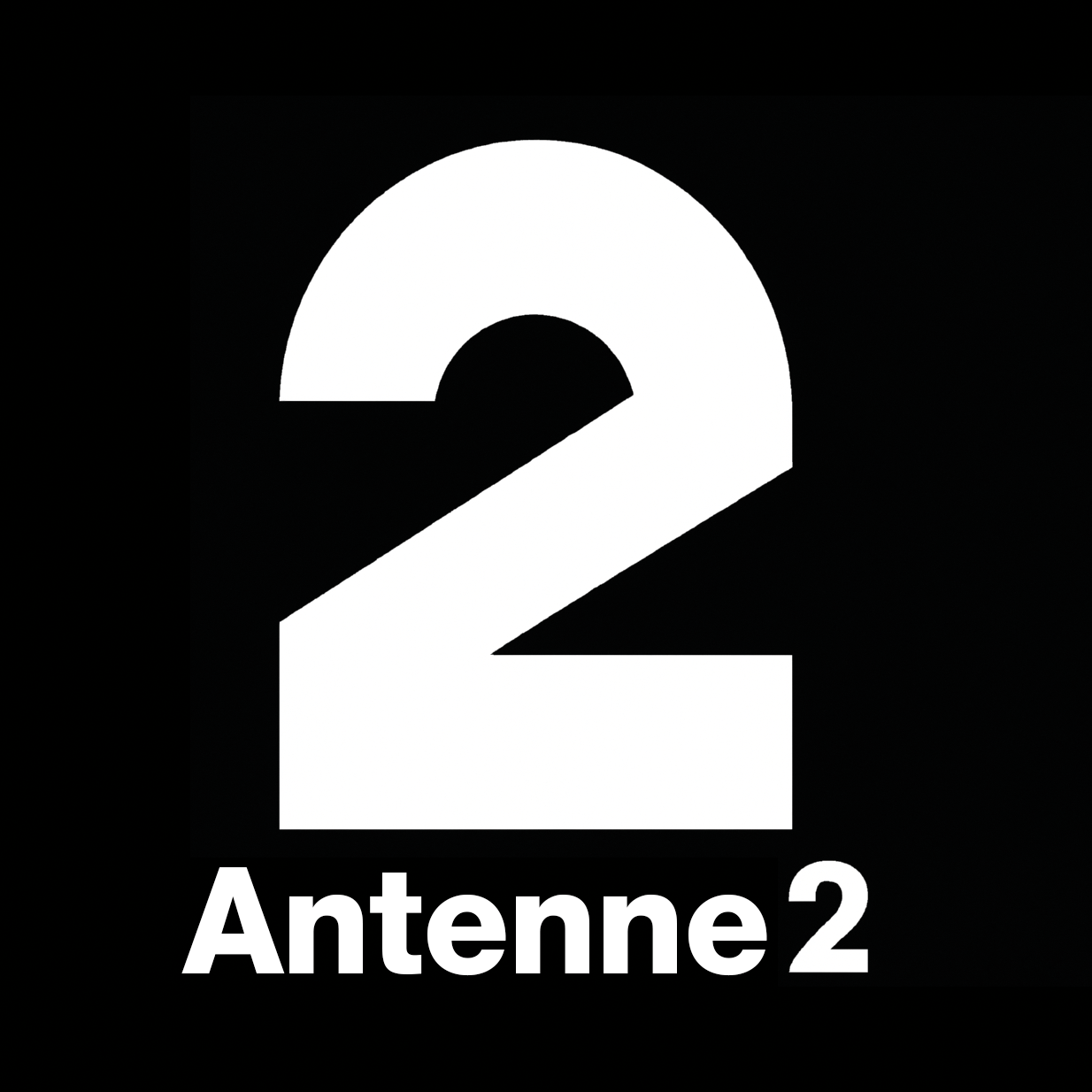 Michel Dufour’s logo for TV channel Antenne, 1975.